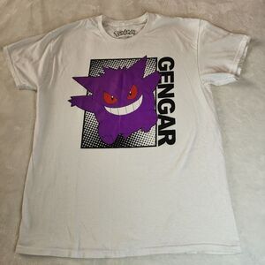 Pokemon Size Large White Tshirt With Graphic Of Gengar